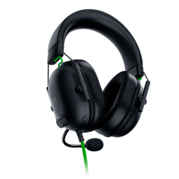 雷蛇（Razer）旋风黑鲨V2 X 有线头戴式电竞游戏耳机耳麦 被动降噪 CSGO 黑神话悟空黑色 适配三角洲行动