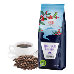 铭氏（Ming's）曼特宁风味咖啡豆500g精选阿拉比卡新鲜烘焙非速溶手冲拿铁黑咖啡