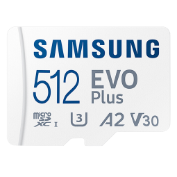 三星（SAMSUNG）高速内存卡 行车记录仪监控摄像头无人机switch运动相机大疆action4内存卡平板高速TF存储卡 EVO PLUS 白卡 512GB