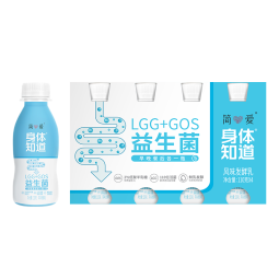 简爱顺畅配方酸奶110g*4瓶 LGG益生菌GOS益生元膳食纤维 餐后顺畅