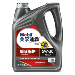 美孚（Mobil）美孚速霸1000 每日保护 合成汽机油 5W-30 SP 4L 汽车保养