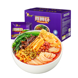 好欢螺（HAOHUANLUO） 螺蛳粉广西特产柳州原味加辣加臭螺丝粉10袋礼盒装送礼米粉宵夜 原味10袋礼盒