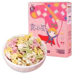 窝小芽婴幼儿蝴蝶面175g/盒 宝宝面条辅食儿童早餐钙铁锌无添加盐白砂糖