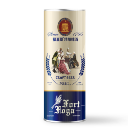 福嘉堡福嘉堡精酿小麦白啤酒装原浆德式风味艾尔白精啤酒 1L 6罐 [口感醇厚]
