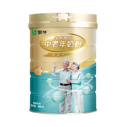蒙牛铂金多维高钙中老年奶粉800g/罐不额外添加白砂糖 送礼爸妈长辈 800g*1罐