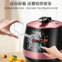 苏泊尔（SUPOR）电压力锅 双胆电高压锅5L球釜家用智能小 高压煮饭煲汤锅电饭煲 4-6-8人 【苏泊尔】 5L