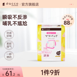 dacco三洋防溢乳垫哺乳期产妇哺乳内衣垫超薄一次性隔乳垫奶贴隔奶垫 108枚