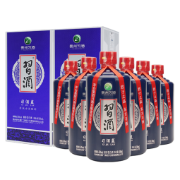 习酒 习酒蓝 酱香型白酒 53度 500ml*6瓶 整箱装