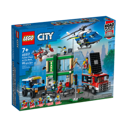 乐高（LEGO） 城市组警匪男孩拼搭积木玩具粉丝收藏圣诞节礼物 60317 警察银行大追捕