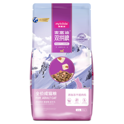 麦富迪 冻干猫粮 超肉粒冻干双拼粮（冻干三文鱼） 成猫粮6kg（2kg*3）