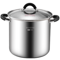 美厨（maxcook）汤锅304不锈钢 复底高汤锅26cm 燃气炉电磁炉通用MCT3394