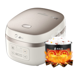 美的（Midea）电饭煲家用4升精铁釜大容量米饭锅智能预约3-4人IH多功能煮小米粥蒸米饭电饭锅国家补贴AFB40C8