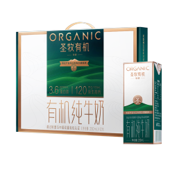 圣牧有机纯牛奶 挚醇250ml*12盒 原生3.6g蛋白质 安全放心 高端礼盒