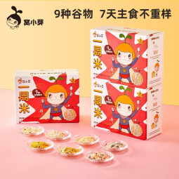 窝小芽一周米50g*15包/盒两周装 谷物米糊营养杂粮米粥配儿童食谱