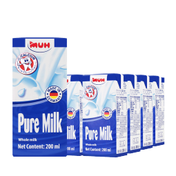 甘蒂牧场（MUH）德国进口高钙全脂200ml*24盒整箱纯牛奶学生 成人 营养早餐