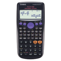 卡西欧（CASIO） 计算器学生用函数多功能科学计算机CPA注会初中大学考试高考FX-82ES 【智黑】函数计算器