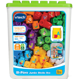 伟易达（Vtech）儿童玩具积木桶大颗粒拼装2岁+宝宝男孩女孩生日礼物