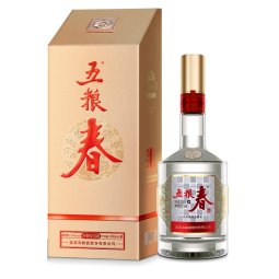 五粮春二代【酒厂直营】婚宴喜宴浓香型白酒纯粮食口粮酒五粮液股份出品 45度 500mL 1瓶 [无手提袋]