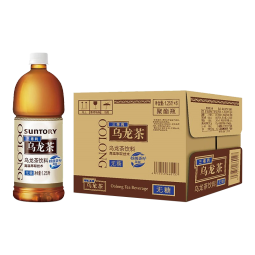 三得利 无糖乌龙茶饮料1.25L*6瓶 大瓶装 茉莉乌龙茶饮料 0糖0脂0能量 三得利无糖乌龙茶1.25L*6瓶整箱