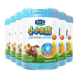 君乐宝（JUNLEBAO）小小鲁班儿童配方奶粉4段（3周岁以上适用）800g *6听 添加PS+DHA