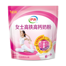 伊利女士高铁高钙奶粉400g 益生菌 520送礼 0蔗糖 叶酸 维生素C 