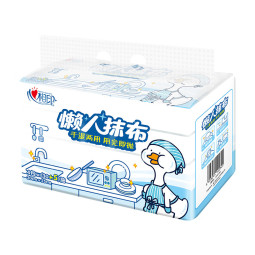 心相印懒人抹布 厨房用纸 抽取式40抽*4包共160抽 加厚抹布 干湿两用 