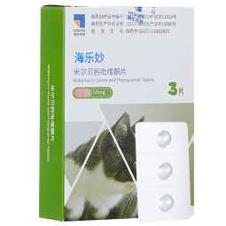 海乐妙猫咪驱虫药体内外一体成猫幼猫体内宠物体外专用滴剂吡喹酮海正动保 成猫3粒装（适合4-16斤猫）
