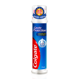 高露洁（Colgate）【孙颖莎推荐】欧洲进口卓效防蛀直立按压泵式牙膏130g含氟健齿
