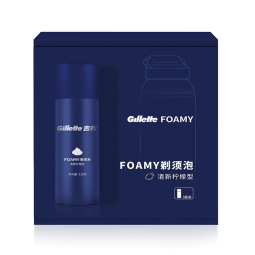 吉列 清新柠檬型 剃须泡沫 210g*3  剃须膏剃须啫喱 非刀头