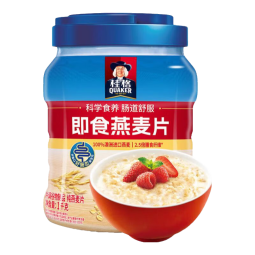 桂格【专享】罐装即食/快煮燕麦片1000g经典原味麦片冲饮代餐 罐装即食燕麦片1000g*2罐