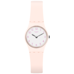 斯沃琪（Swatch）瑞士手表  时光系列 粉红佳人  520礼物可爱淑女石英表LP150