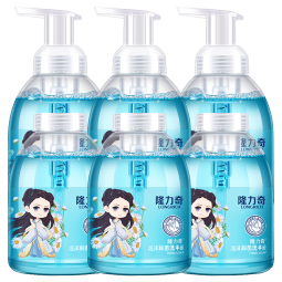 隆力奇泡沫洗手液儿童洗手滋润呵护500ml*2瓶+补充装500ml*4袋