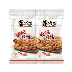 黄飞红（HUANGFEIHONG）麻辣花生210g*2包装 每日坚果炒货休闲零食小吃下酒菜花生米