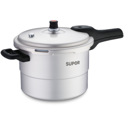 苏泊尔SUPOR好帮手铝合金压力锅9.5L带蒸格26cm高压锅燃气专用YL269H2