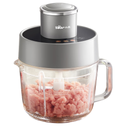 小熊（Bear）绞肉机家用 绞馅机 碎肉机 电动料理搅拌打肉机蒜蓉机 2L粗细可调搅肉机 QSJ-F03X2