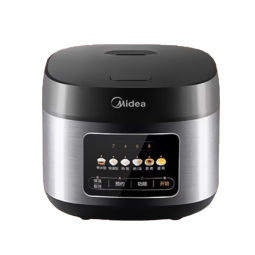 美的（Midea）电饭煲电饭锅家用3-4-5-8个人5升大容量智能预约多功能煲汤煮米饭杂粮粥不沾一锅多用彩屏金属机身 焖香柴火饭RE429【2-8人使用】#热销款 4L