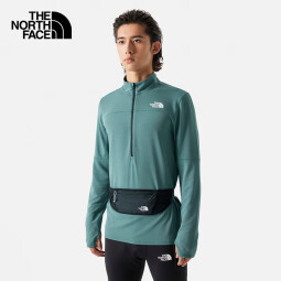 The North Face北面T恤男户外跑步训练半拉链套头衫83S8 绿色/I0F S 