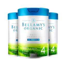 贝拉米（Bellamy's）白金版 4段 儿童奶粉800g*3罐箱装 2岁+ 有机A2蛋白