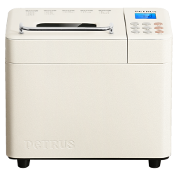 柏翠（petrus） 烤面包机家用全自动三明治早餐揉面和面机多士炉多功能双管撒果料冰淇淋PE8860 节日礼物 白色 简米白