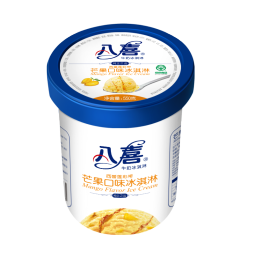 八喜冰淇淋 芒果口味550g*1桶 家庭装 生牛乳冰淇淋桶装 