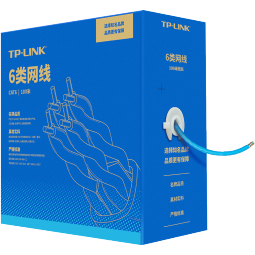 普联（TP-LINK） 六类千兆网线 原装CAT6类非屏蔽高速工程网线 纯铜双绞线 家装网络监控布线100米箱线EC6-100 