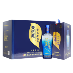 天佑德 五星生态 清香型白酒52度500ml*6瓶整箱装【端午节送礼】