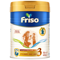 美素佳儿（Friso）荷兰白金HMO升级版3段 幼儿配方奶粉400g/罐