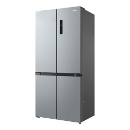美的（Midea）480升四开门冰箱双变频一级能效十字对开双开门家用囤货超薄智能电冰箱双循环风冷大容量 以旧换新 480升|单系统双循环十字冰箱