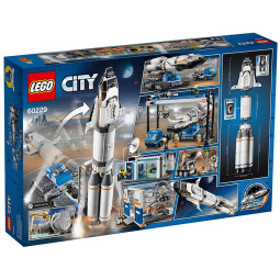 乐高LEGO 城市CITY 太空航天月球空间站 拼插积木玩具男孩女孩礼物 60229 火箭装载与运输中心