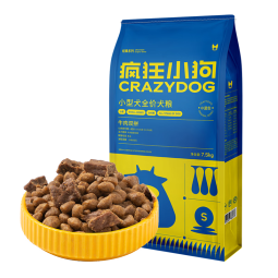 疯狂小狗专供款狗粮 泰迪博美比熊小型犬幼犬成犬粮 牛肉双拼粮7.5kg15斤