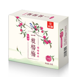 光明 仙居一枝杨梅棒冰 70g*5支 冰嫩多汁真实果肉清凉爽口冷饮冰淇淋