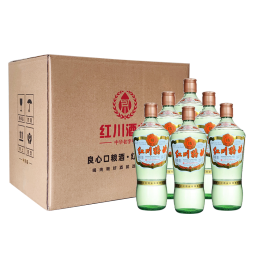 红川50度红川特曲精500ml*6瓶非原箱浓香型白酒光瓶酒纯粮酒京D仓发货 50度 500mL 6瓶 加固包装