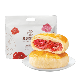 嘉华鲜花饼经典玫瑰饼云南特产伴手礼糕点心小吃面包休闲零食早餐 经典玫瑰饼500g（50g*10枚）