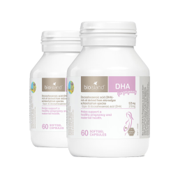 Bio Island佰澳朗德 孕妇DHA海藻油备孕孕期哺乳期软胶囊 60粒*2瓶 澳洲进口